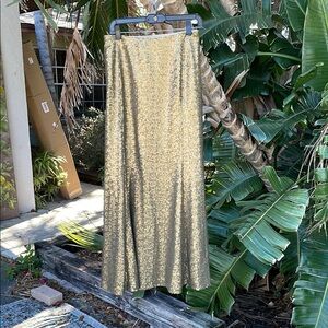 Gold Sequin maxi skirt